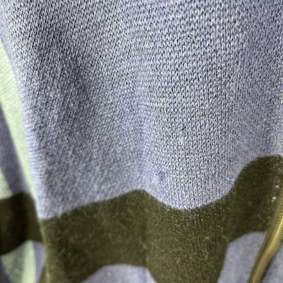 ONOT BRAND PONCHO FULL ZIP SWEATSHIRT ONE SIZE FITS MOST BLUE NWT NEW ACRYLIC - Picture 5 of 16